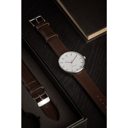 Herenhorloge Karlsson staalzwart 4 cm