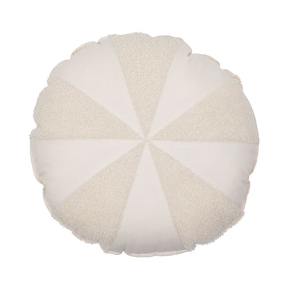 Snoepkussen 39x39 cm bouclé katoen wit