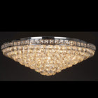 Chandelier Ø 80x27 cm Transparent Iron Pendant Lamp