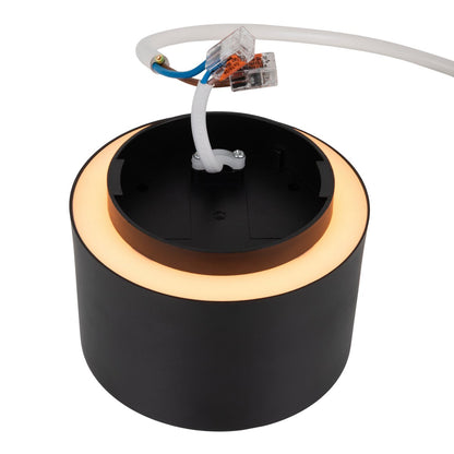 LED spot 14 cm zwart kunststof