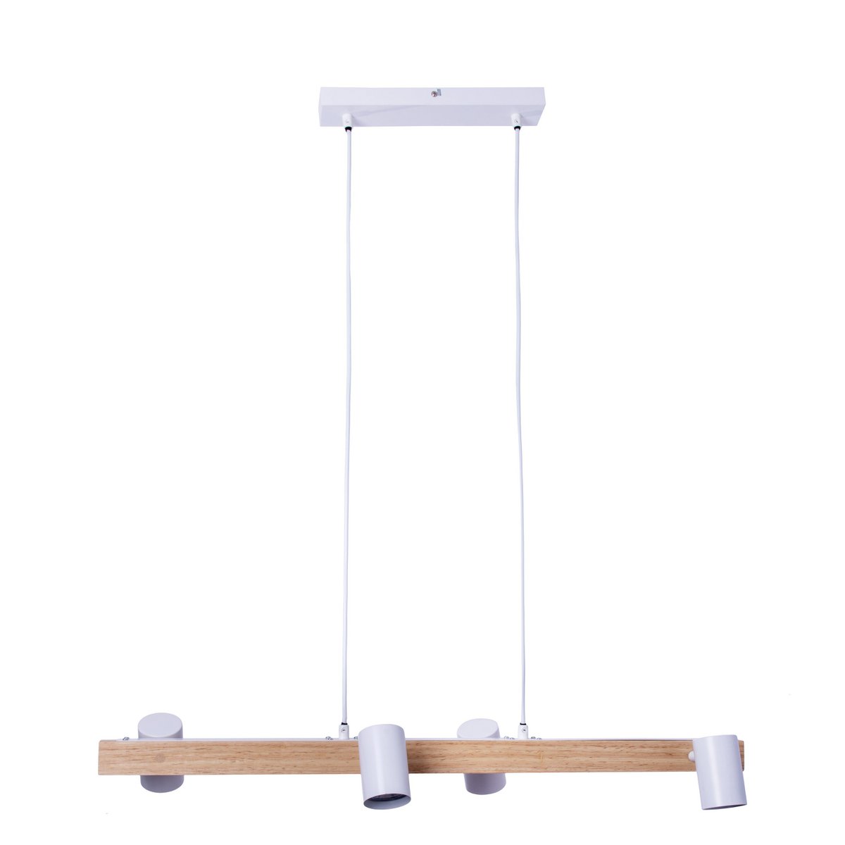 Frida Vierlichts Hanglamp Wit Metalen Kappen 80 Cm GU10