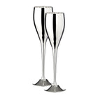 Champagnefluiten set van 2 edel verzilverd 23 cm 200 ml