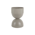Plantpot 26x39 cm grijs metaal