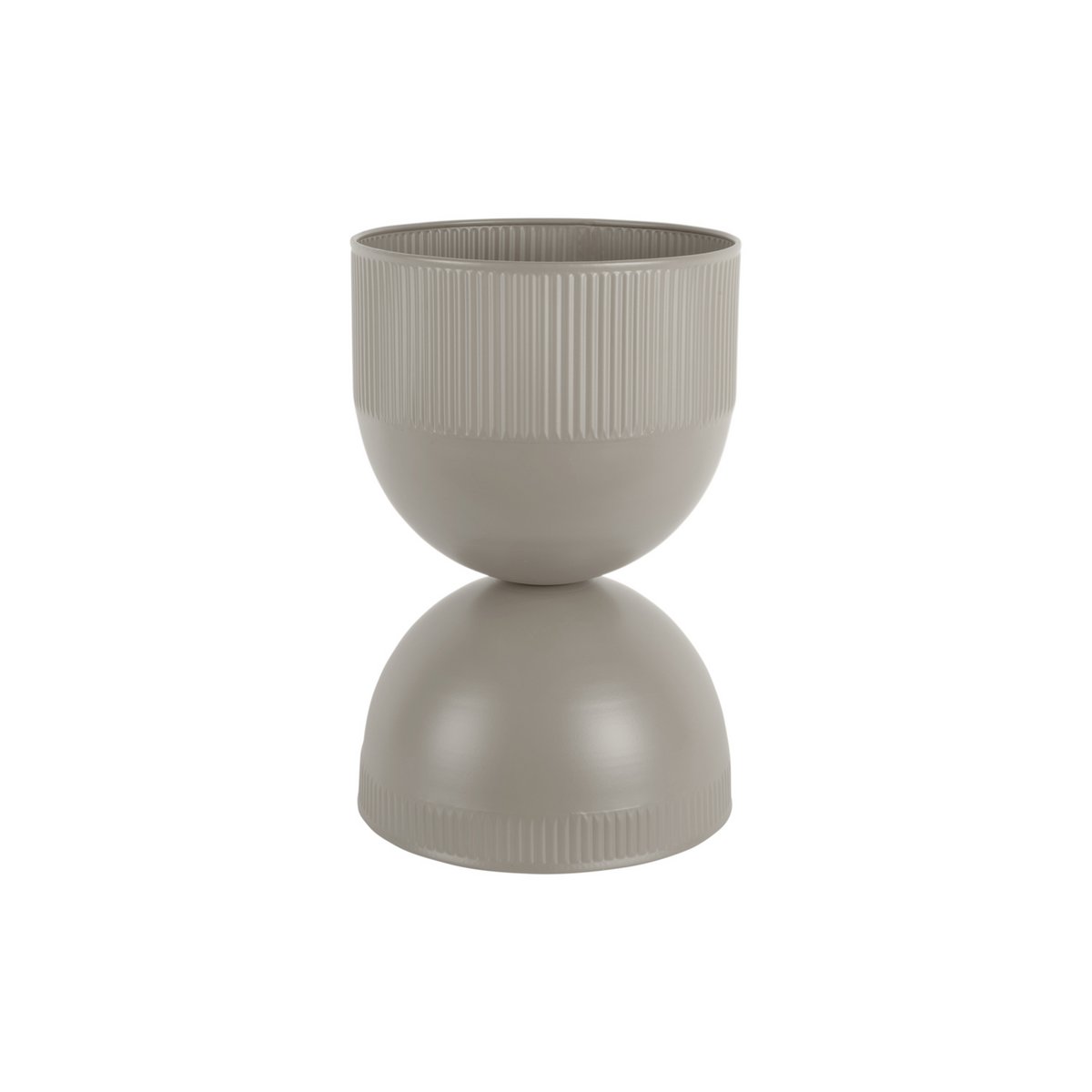 Plantpot 26x39 cm grijs metaal