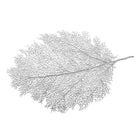 Silver leaf plate below