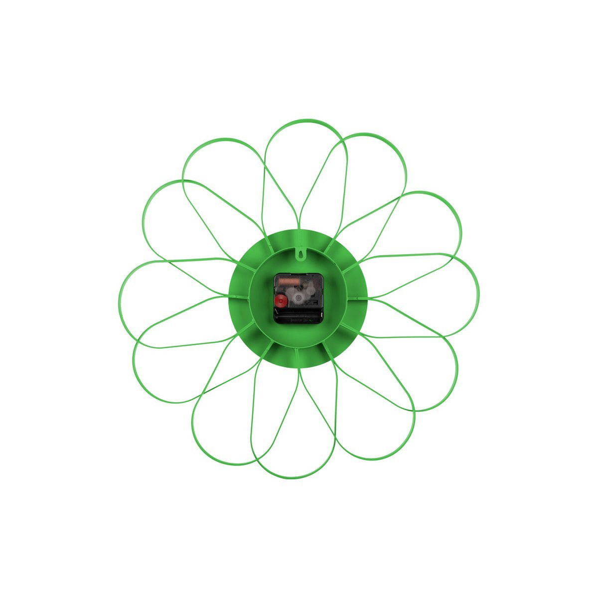 Wandklok 40 cm ijzer bloemvormig