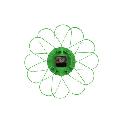 Wandklok 40 cm ijzer bloemvormig