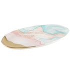 Serveerschaal ovaal 30.2x14.1x2.5 cm multicolor