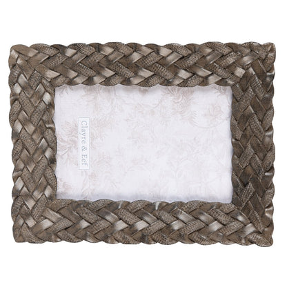 Photo Frame 10x15 cm Brown Polyresin Photo Frame