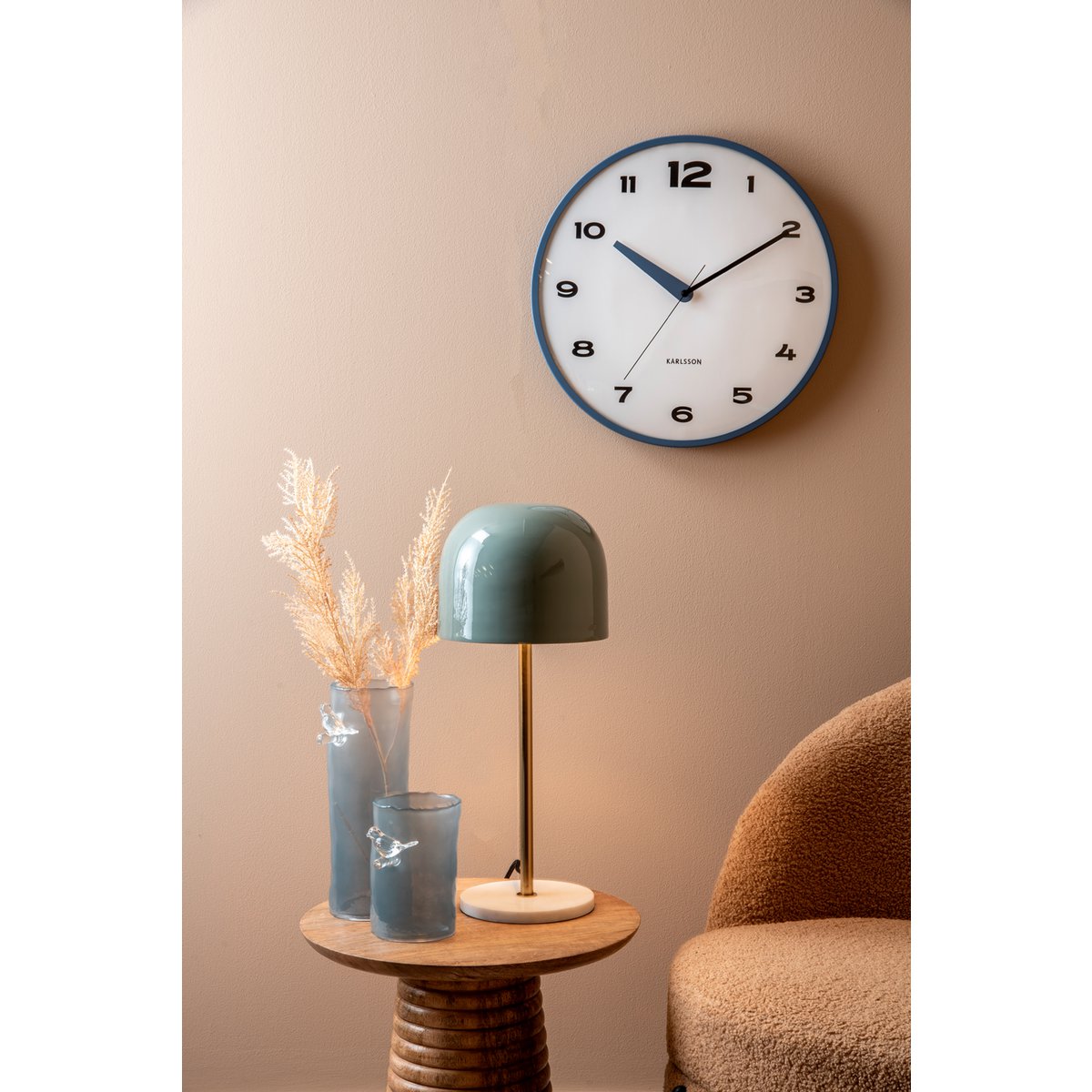 Wandklok Brisk Dome 50 cm