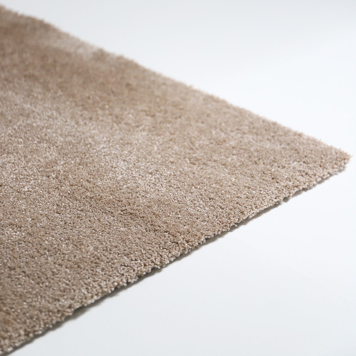 Vloerkleed 140x200 cm zandbeige machinewasbaar