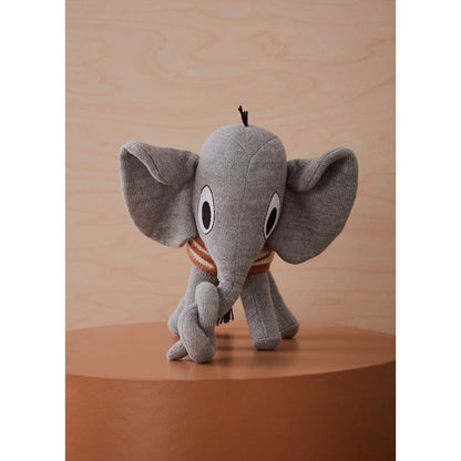 Knuffel olifant grijs 23x22x12 cm