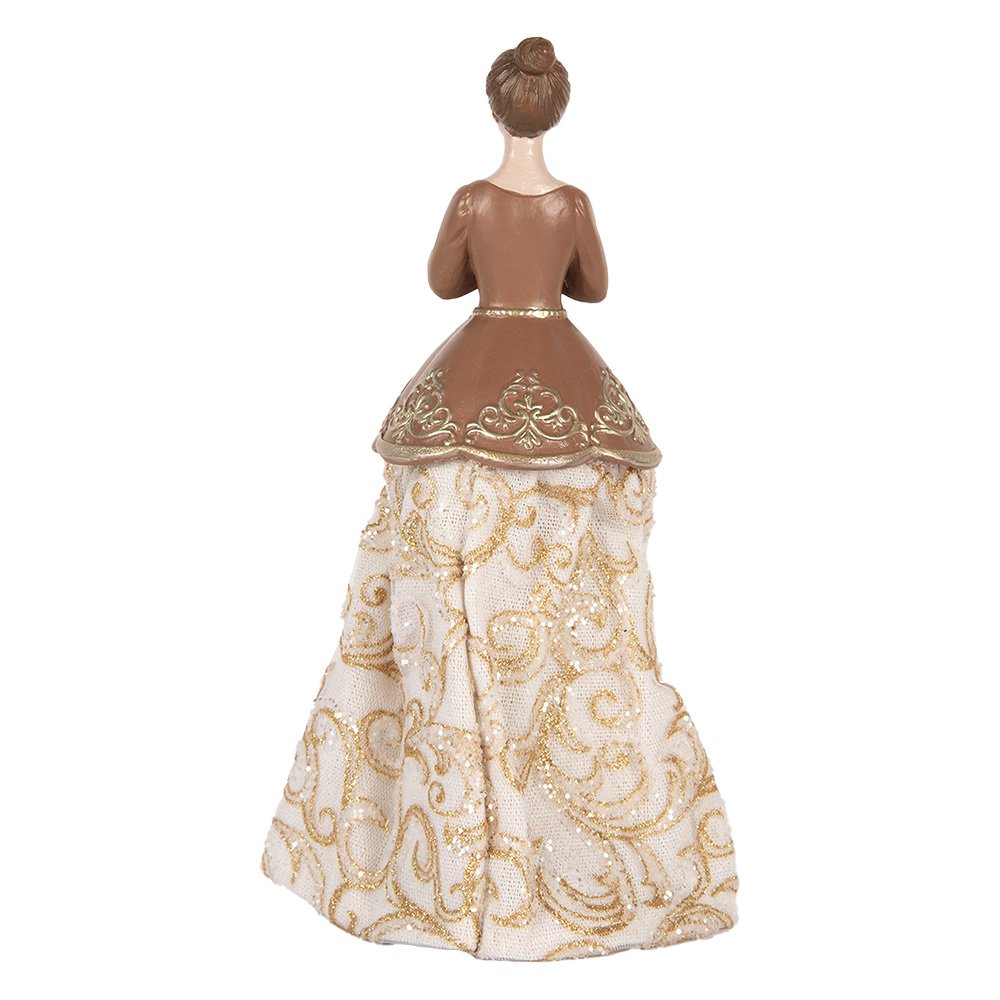 Decorative Figurine Woman 8x7x23 cm Beige Plastic