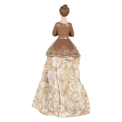 Decorative Figurine Woman 8x7x23 cm Beige Plastic