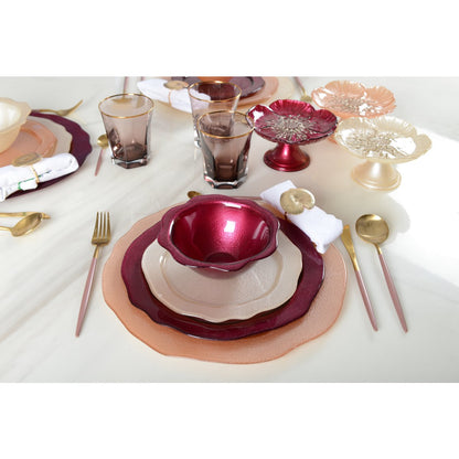 Soepkom glas fuchsia 16.5 cm