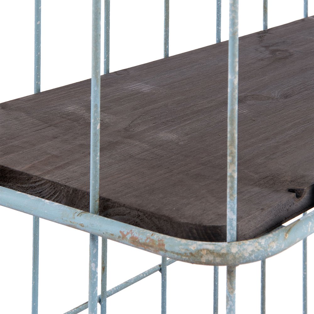 Bakkerskast groen 85x32x143 cm metaal hout