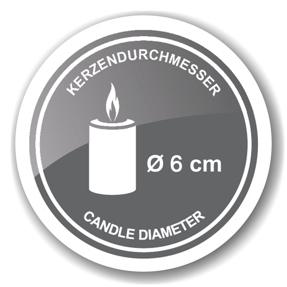Kandelaars goud set van 2 H 3 cm Ø 10.5 cm