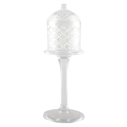 Bonbonnière glas 10x33 cm met deksel