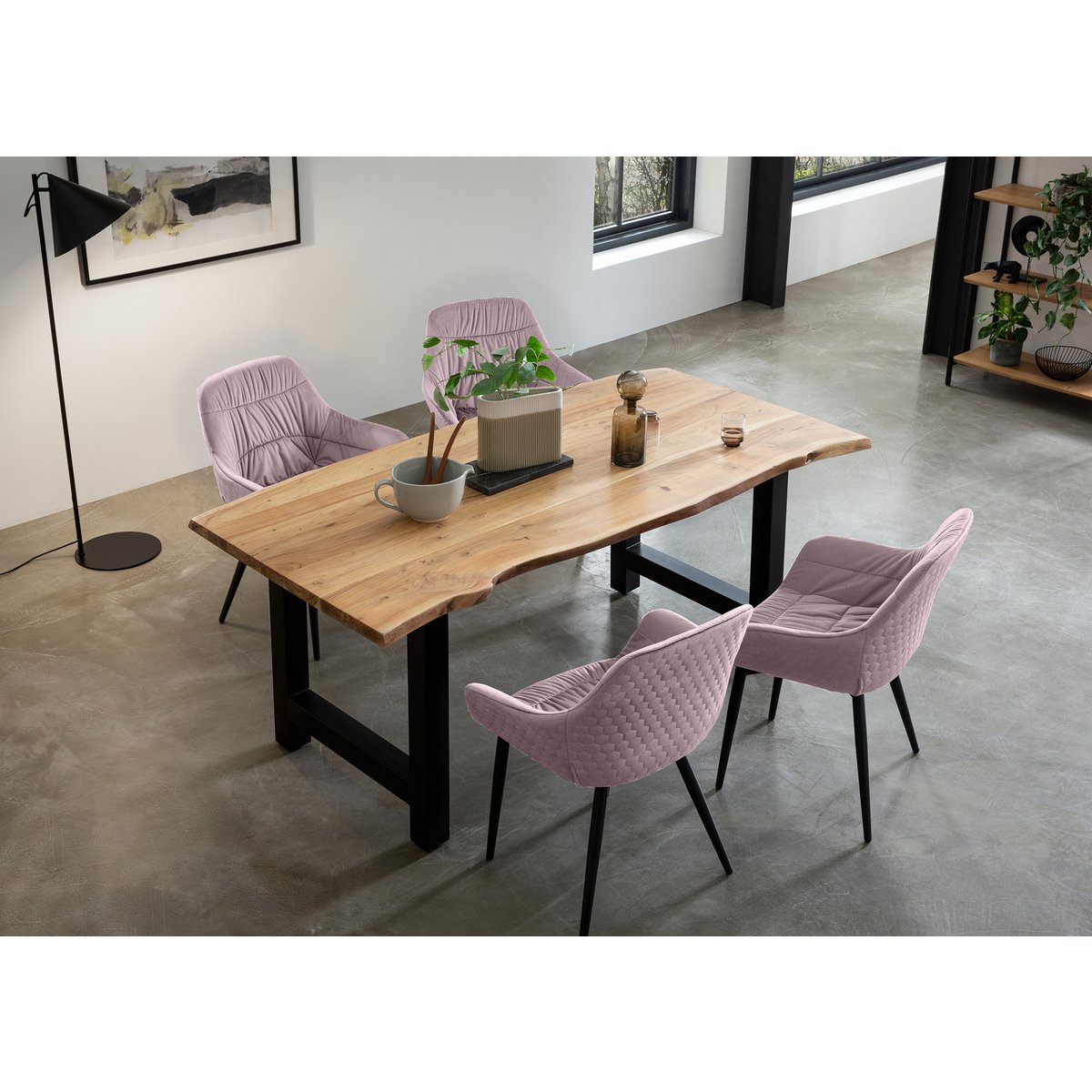 Eettafel acacia 180x90x76.5 cm massief hout