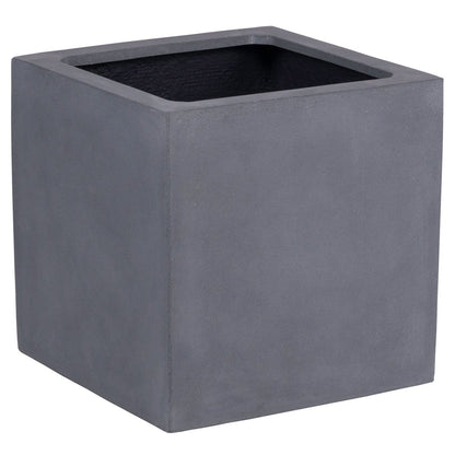 Plantenbak fiberstone 40x40x40 cm grijs