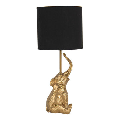 Tafellamp olifant Ø 20x46 cm goudkleurig zwart