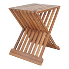 Kruk teak opvouwbaar 40x35x45 cm