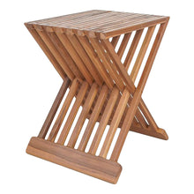 Kruk teak opvouwbaar 40x35x45 cm