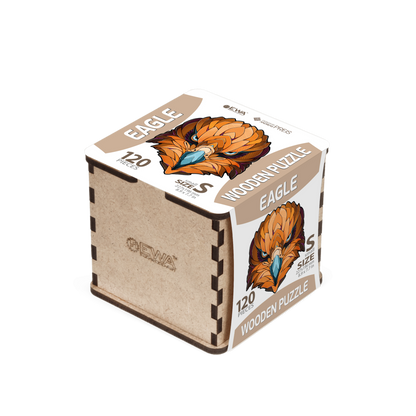 Houten legpuzzel Eco Wood Art arend 120 stukjes 22,7x19,6x0,4 cm