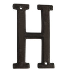 Iron Letter H 13 cm Brown Iron Decoration Letters