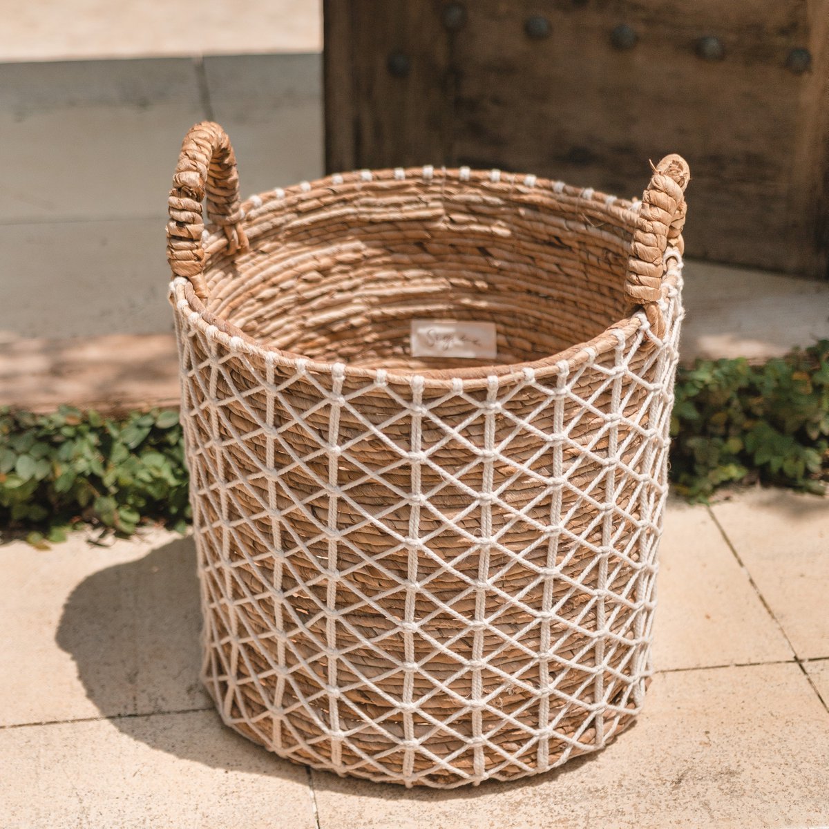Boho Laundry Basket KERSO | Plant Basket | Banana Fiber Storage Basket (3 sizes)