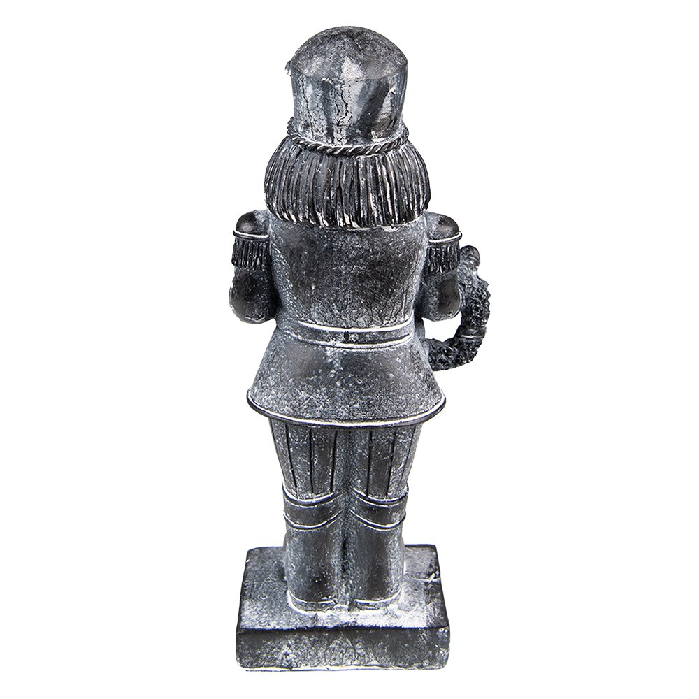 Nutcracker Figurine 21 cm Grey Plastic Christmas Decoration