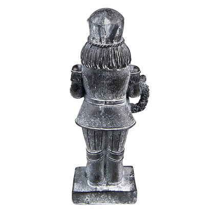 Nutcracker Figurine 21 cm Grey Plastic Christmas Decoration
