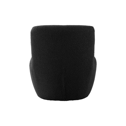 Stoel Ada 65x68 cm zwart bouclé