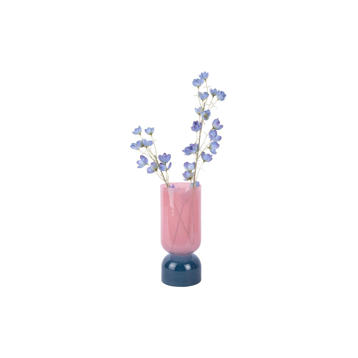 Vaas glas roze 29x12 cm