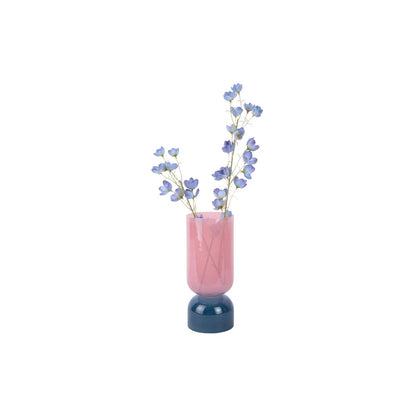Vaas glas roze 29x12 cm