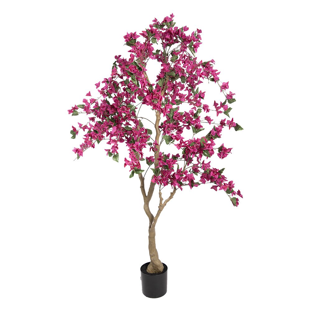 Kunstboom Bougainvillea 80x80x180 cm Roze Kunststof
