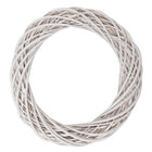 Krans Ø 50x9 cm Wit Rotan