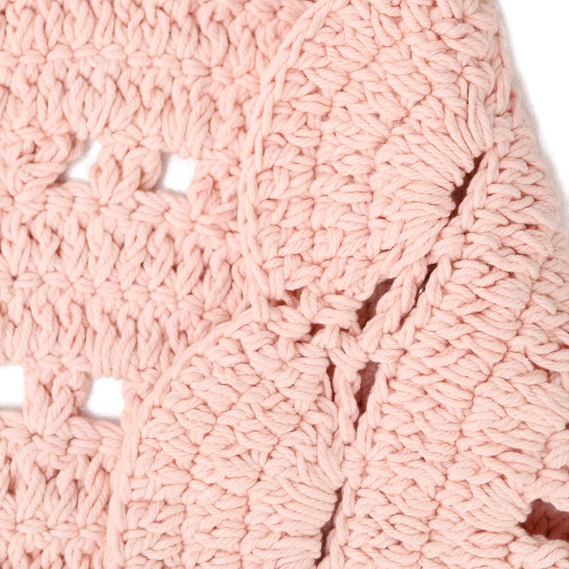 Kinderkleed gehaakt katoen 120 cm nude pink