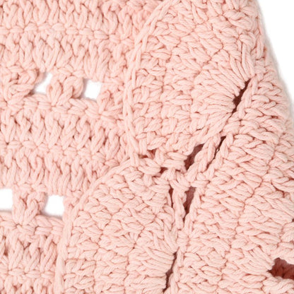 Kinderkleed gehaakt katoen 120 cm nude pink