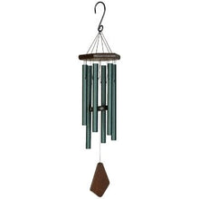 Windgong 60 cm bosgroen aluminium essenhout