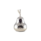 Silver decorative pear 8.5x8.5x15.5 cm
