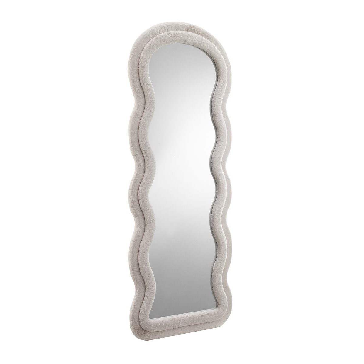 Mirror imitation fur beige 70x170 cm