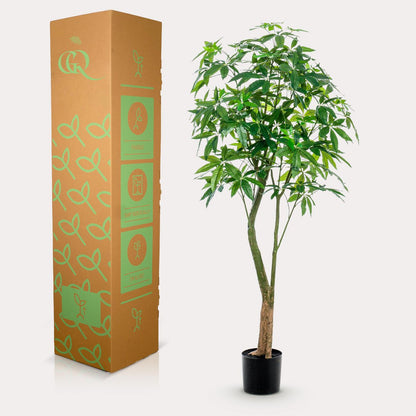 Kunstplant Geldboom Pachira Aquatica 180 cm groen