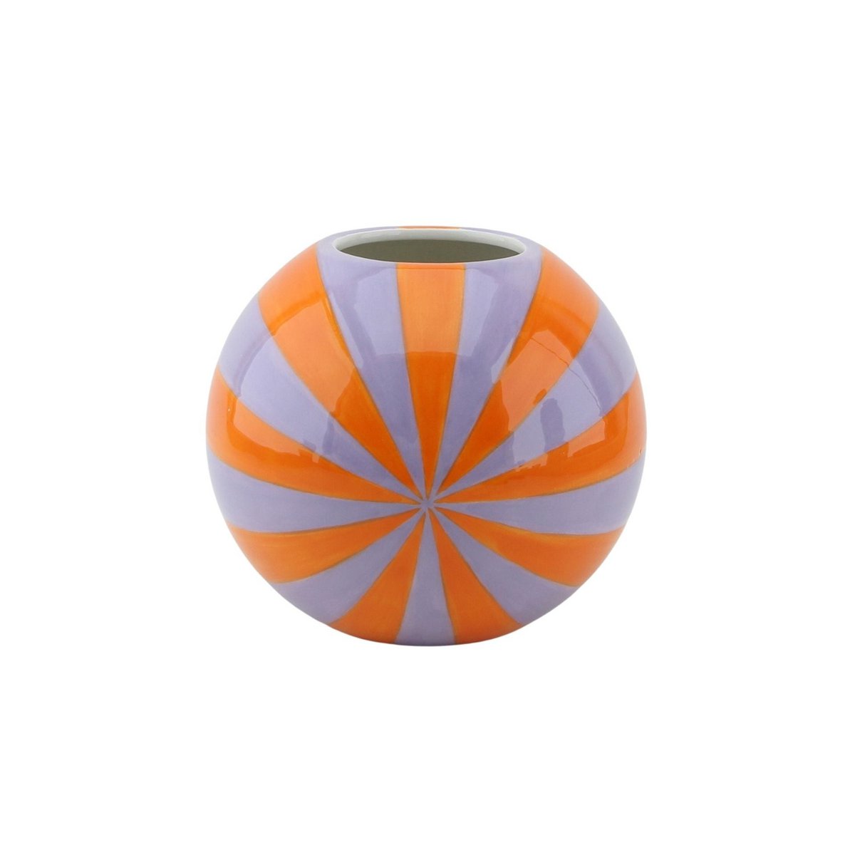 Vaas 15x15x13.5 cm dolomiet oranje/lilac