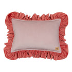 Decoratief kussen fluweel met ruche frambozensmoothie