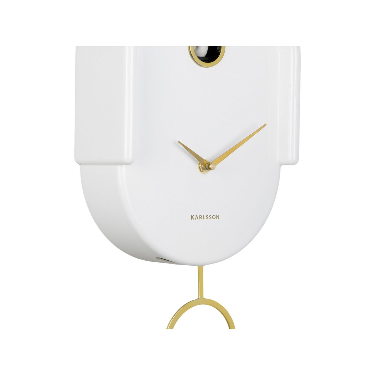 Wandklok Karlsson Tweet 42 cm wit