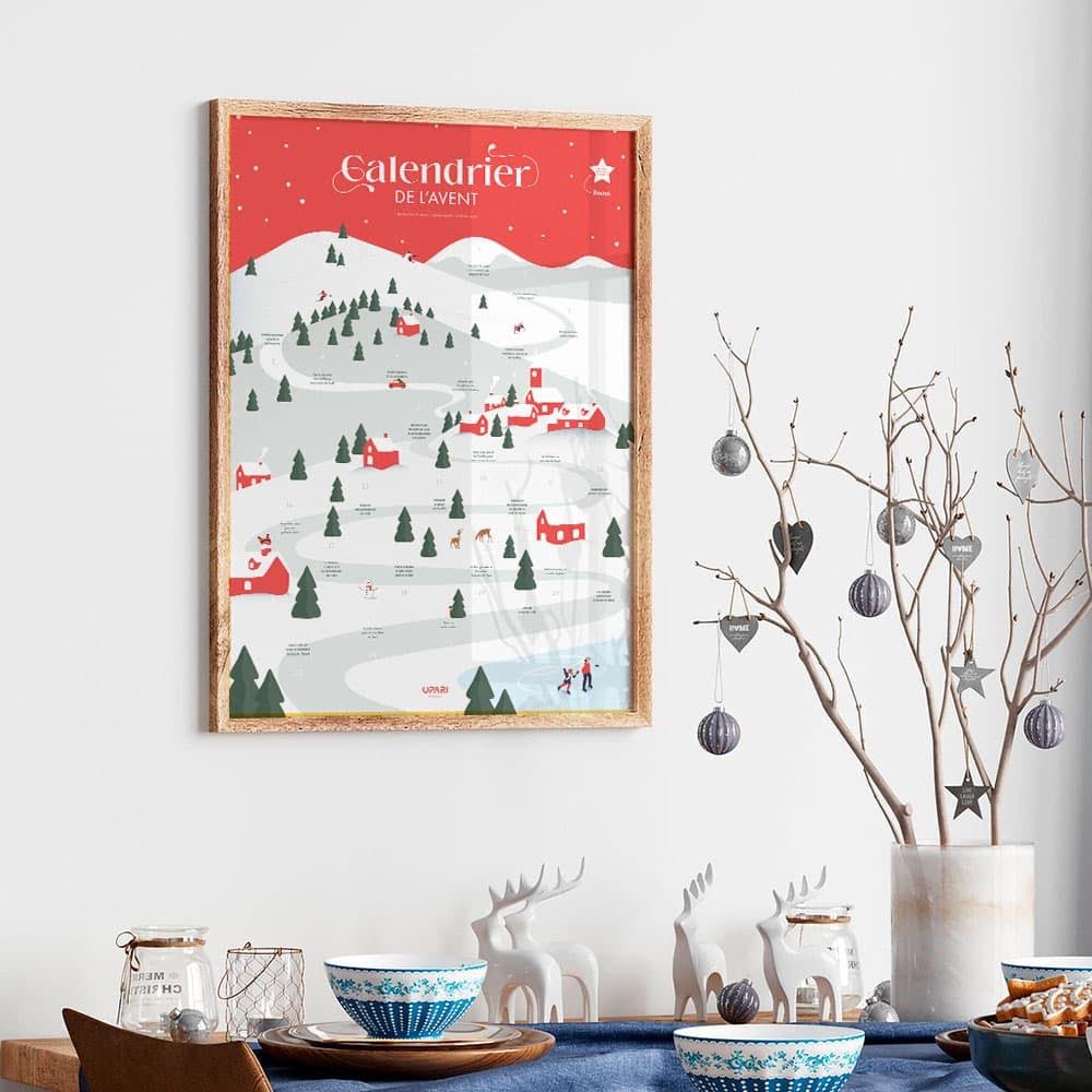 Adventskalender Family Scratch Frans 50x70 cm