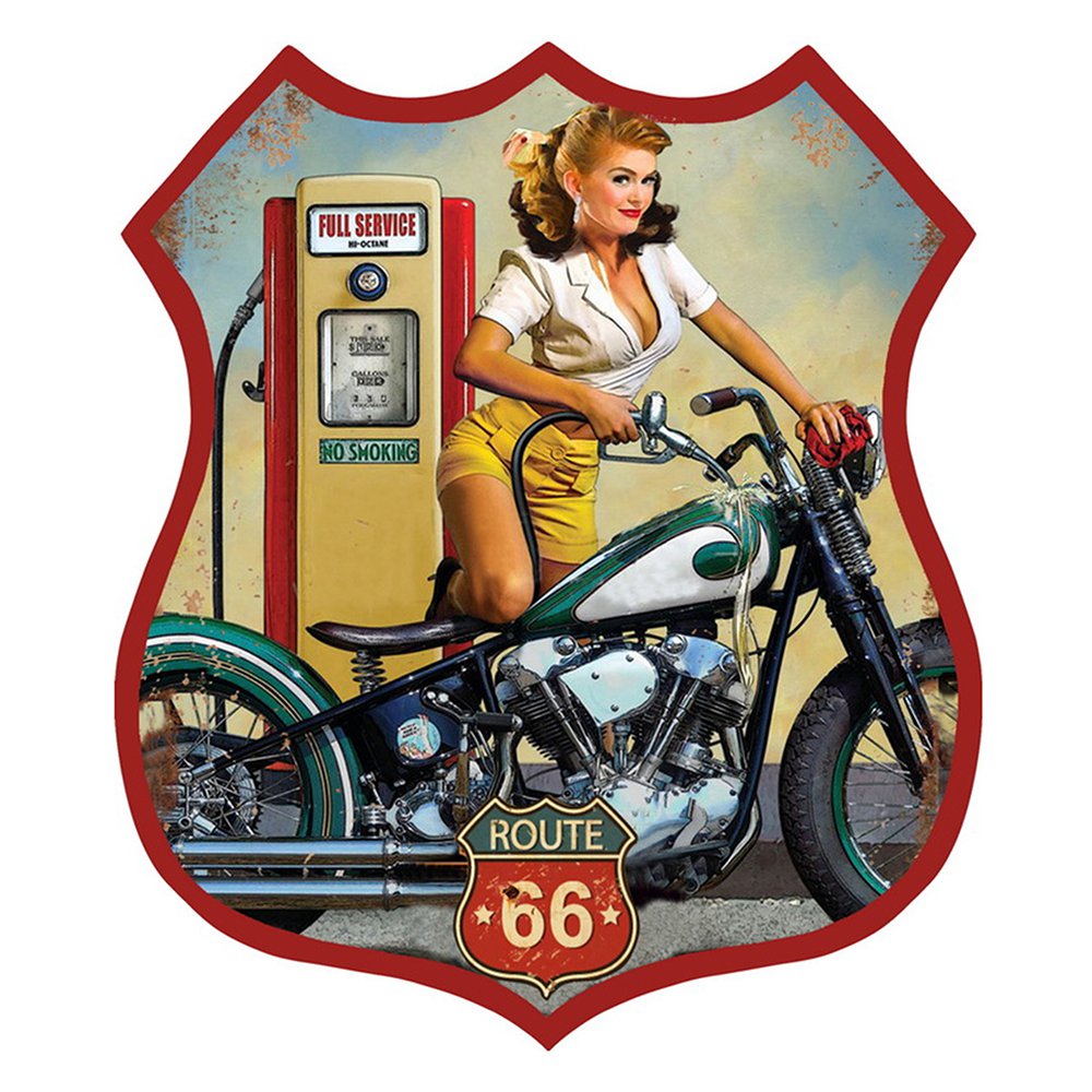 Tekstbord 30x35 cm rood ijzer