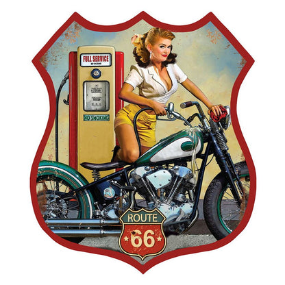 Tekstbord 30x35 cm rood ijzer