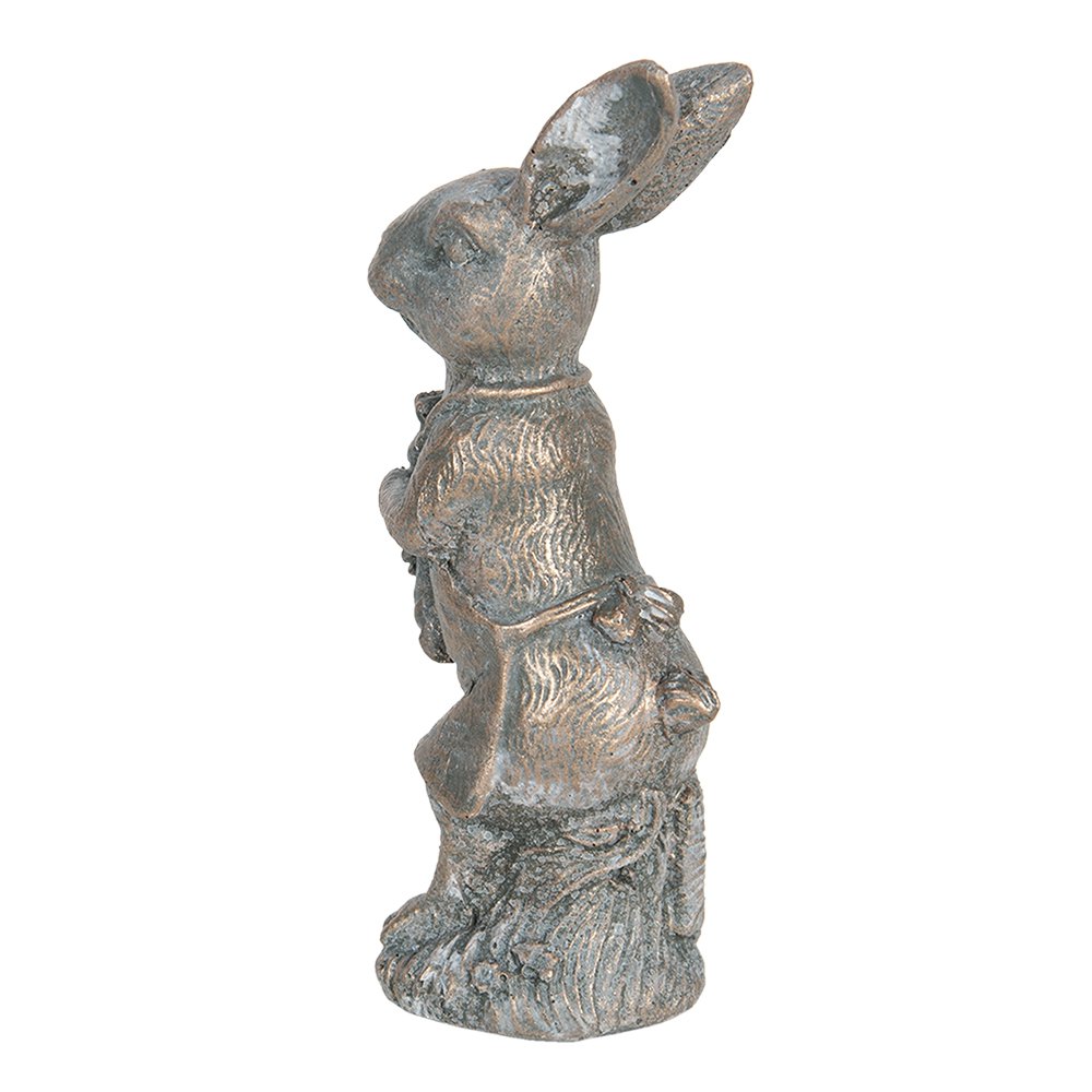 Figure Rabbit 13 cm Brown Plastic Home Accessories